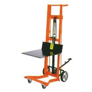   Four Wheeled Hydraulic Steel Framed Pedal Lift with Platform Lifter