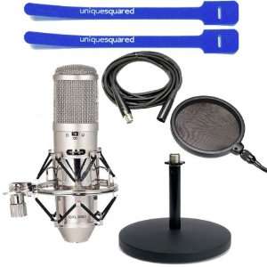   Desktop Stand, XLR Cable, Pop Filter & Cable Ties Musical Instruments