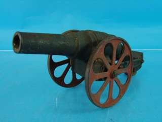   Cannon 7 FB Cast Iron Toy Red Wheels 10 long Desk Top Display  