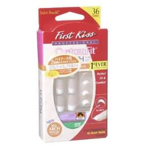 KISS Custom Fit French Nail Kit, High Arch nail shape, Suited jewel 