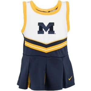  Nike Michigan Wolverines Preschool Navy Blue Cheer Dress 