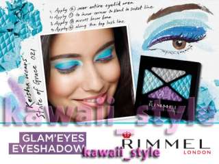 Rimmel GlamEyes Eyeshadow Quads x8 Lovely Shades * NEW  