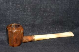 BRUYERE BRIAR PANELLED BILLIARD pipe *NEVER SMOKED* very old   