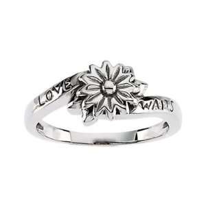  Womens Sterling Silver Love Waits Christian Purity Ring Jewelry