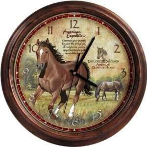   Quartz 16 inch diameter Wall Clock Quarter Horse 