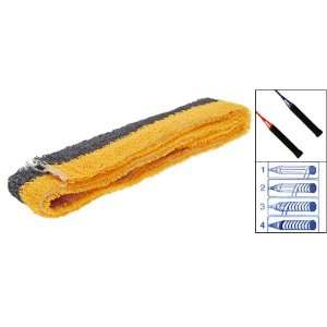   Orange Black Badminton Racquet Towel Towelling Grip