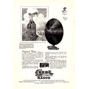   Crebe Synchrophase Radio Original Vintage Print Ad 