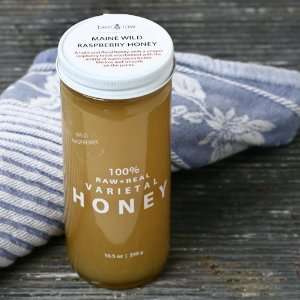 Maine Wild Raspberry Raw Honey (10.5 ounce)  Grocery 