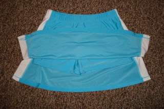 NWT Blue Tennis Yoga Outfit Skirt Top Shirt XS S M  