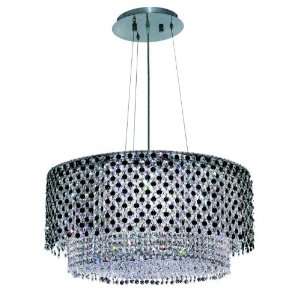  JT/RC Moda 11 Inch High 5 Light Chandelier, Chrome Finish with Jet 