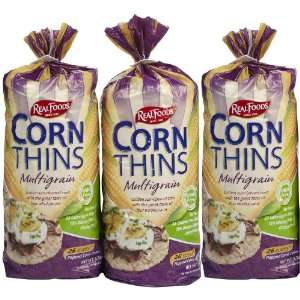 Real Foods Organic Corn Thins Grocery & Gourmet Food