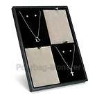 Stand Up Jewelry Earring Necklace Easel +Insert Black