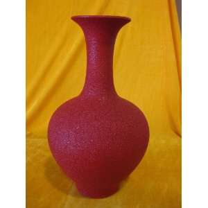  Red Pearl Chinese Porcelain Vase 