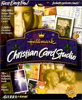   Card Studio PC CD make religious Bible greeting cards program  