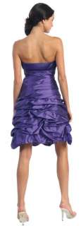 Strapless Bow Pick up Formal Bridesmaid Prom Dress 5505  