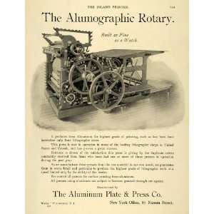   Rotary Machine Lithographic Works   Original Print Ad