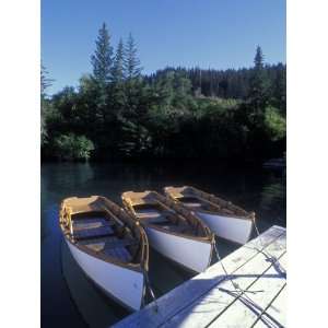 Handmade Row Boats at the Quiet Place Lodge, Alaska Photographic 