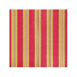 Red & Gold Stripes Ruffled Throw Pillow