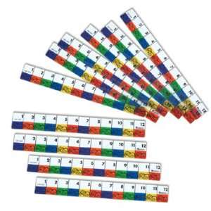   Pack LEARNING RESOURCES TRANSPARENT INCHWORMS RULERS 