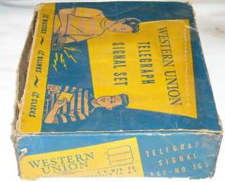 Vintage Western Union Toy Telegraph Signal Set No. 165  