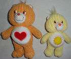 Care Bears FunShine & TenderHeart Ribbed Texture Plush Stuffed Toys 