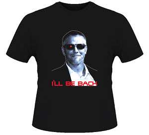 Brett Favre Funny Football Terminator QB Black T Shirt  