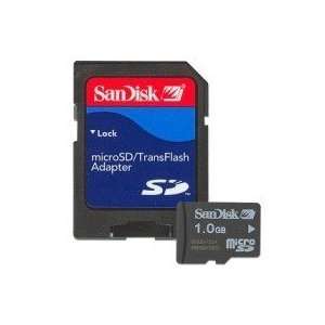  1GB SANDISK MICRO SD MEMORY CARD W/ADAPTER Electronics