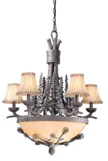 JASPER RUSTIC VAXCEL COUNTRY LODGE CHANDELIER COAL LAMP DISCOUNT LIGHT 