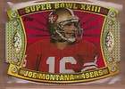 2011 Topps Super Bowl Legends Giveaway Die Cut #62 Joe Montana
