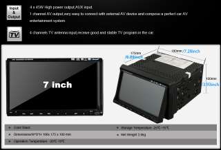 Touch Screen In Dash 2 Din CD DVD USB TV Car Player  