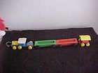 Vintage Playskool Wood Toy Train, 4 pieces
