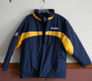 San Diego Chargers Football Jacket Coat NFL Team Apparel Mens Size L 