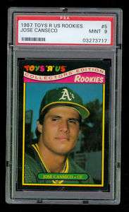 1987 Topps  Rookies Jose Canseco PSA 9 Card  