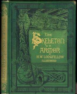 1877 THE SKELETON IN ARMOR BY H.W. LONGFELLOW   ILLUSTRATED POETRY 