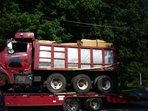 16 foot steel dump truck body bed box tri axle  