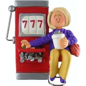  3238 Gambling Slot Machine Female Blonde Personalized 