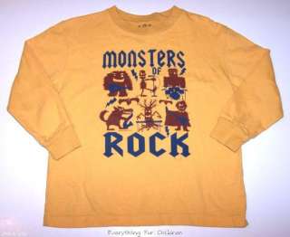 Boys WES & WILLY shirt 6 long yellow boutique t monsters of rock n 