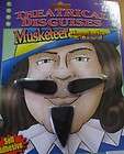 FUNNY BLACK STICK ON MOUSTACHE COSTUME ACCESSORY NEW items in Rowenas 