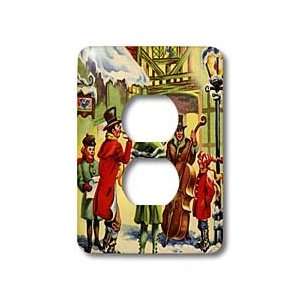   Carolers   Light Switch Covers   2 plug outlet cover
