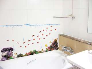 Fish under Sea Wall Stickers Art Mural Vinyl Decals  