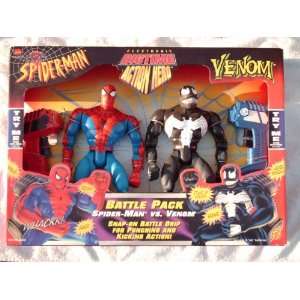  Bigtime Action Hero Spider Man & Venom Battle Pack Toys & Games