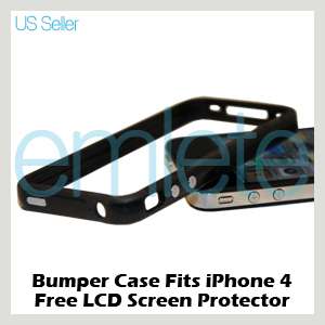   iPhone 4 4G Black Bumper Housing Case Cover with Metal Volume Buttons