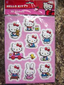 HELLO KITTY 3D STICKERS WALL DECOR BRAND NEW 3D  