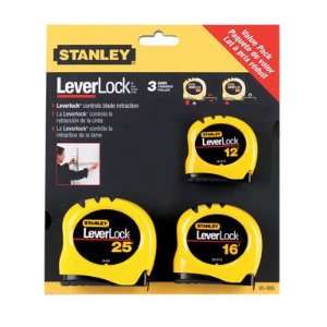  3 each Stanley Tools Leverlock Tapes Value Pack (95 986 