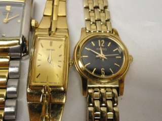   Citizen Relic Fossil Silver Gold Tone Dress WATCH repair LOT  