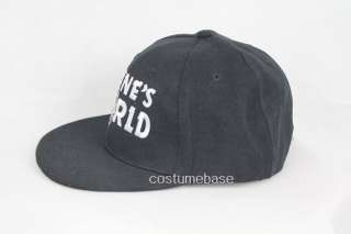 Waynes World Cap Costume Waynes World Hat New Free Size Black Good 