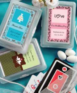 40   Personalized Playing Card Wedding Favors  