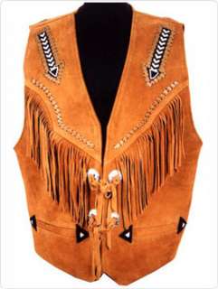 Handmade Bead/Concho Western Sleeveless Vest Accented Boone Show Vest 