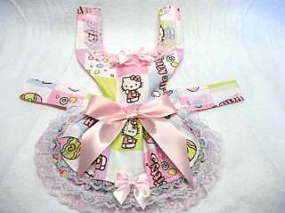   KITTY EASTER DRESS W/FLORAL HAT NEW DOG CLOTHES PET APPAREL  