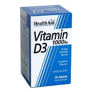    HealthAid Vitamin D 1000iu   30 Tablets